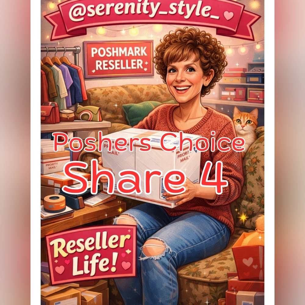 🚨CLOSED 🚨 FRIDAY ☕️ POSHERS CHOICE ☕️ SHARE 4 ☕️TOP 4 OR RANDOM
